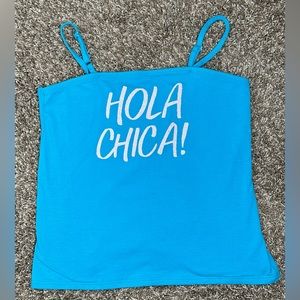 Two Justice Girls Tank Top (14/16) Blue and Black